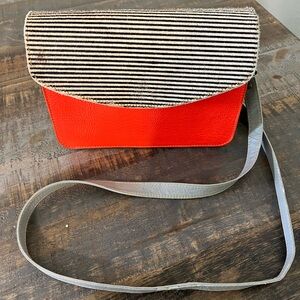 Cute purse made from recycled leather.